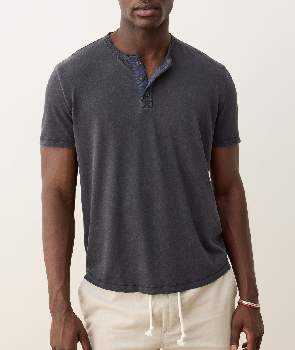 Relaxed Hemp Cotton Henley