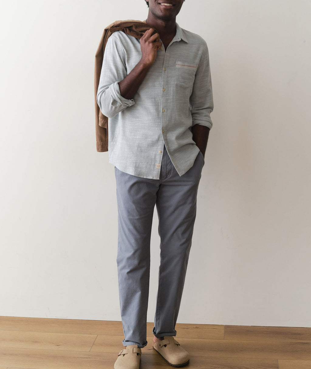 Stretch Selvage Long Sleeve Shirt