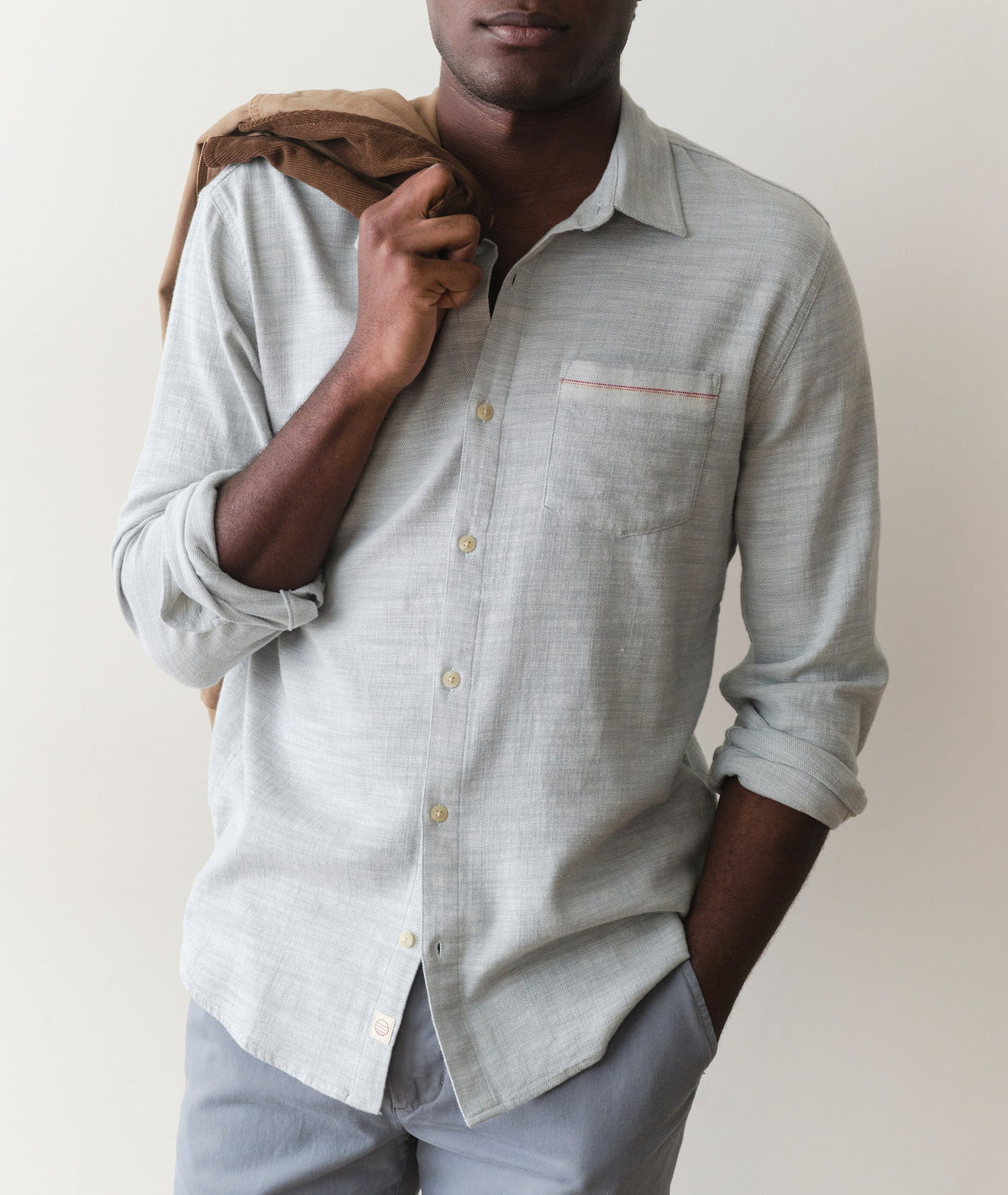 Stretch Selvage Long Sleeve Shirt