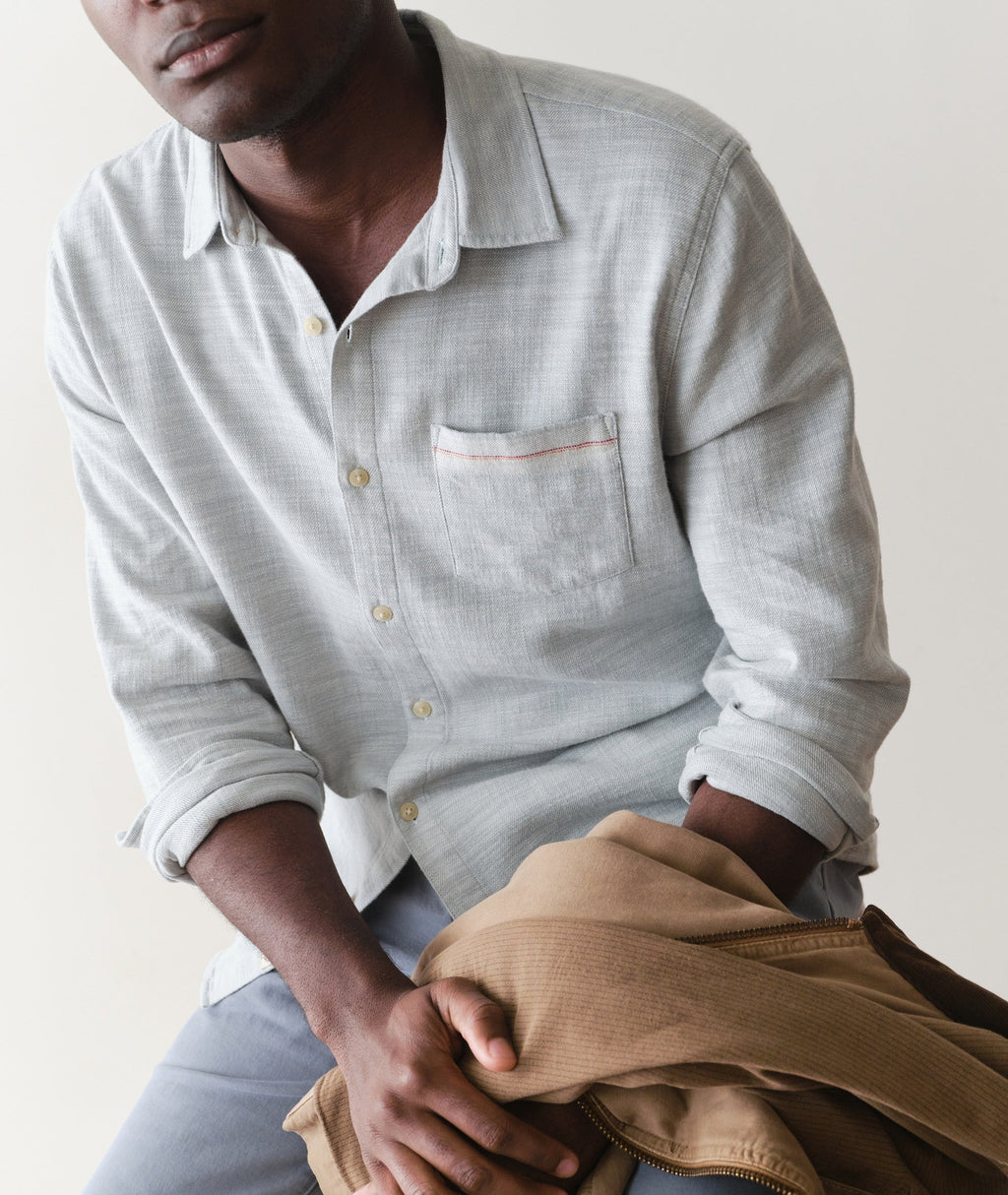 Stretch Selvage Long Sleeve Shirt