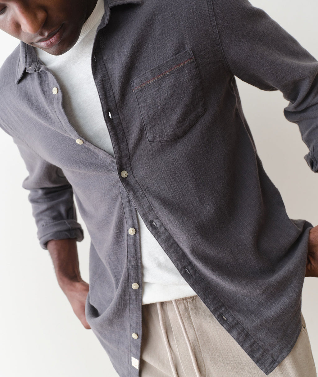 Stretch Selvage Long Sleeve Shirt