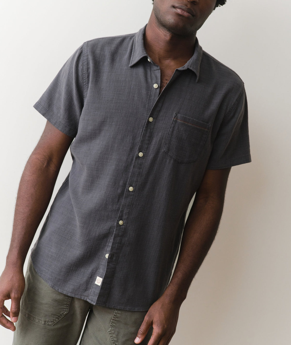 Stretch Selvage Short Sleeve Shirt