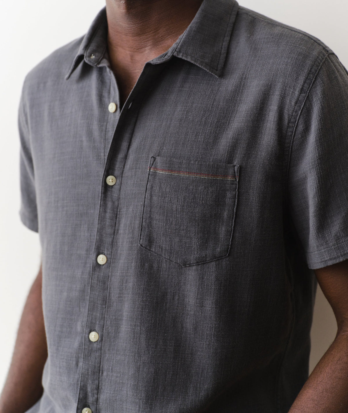 Stretch Selvage Short Sleeve Shirt