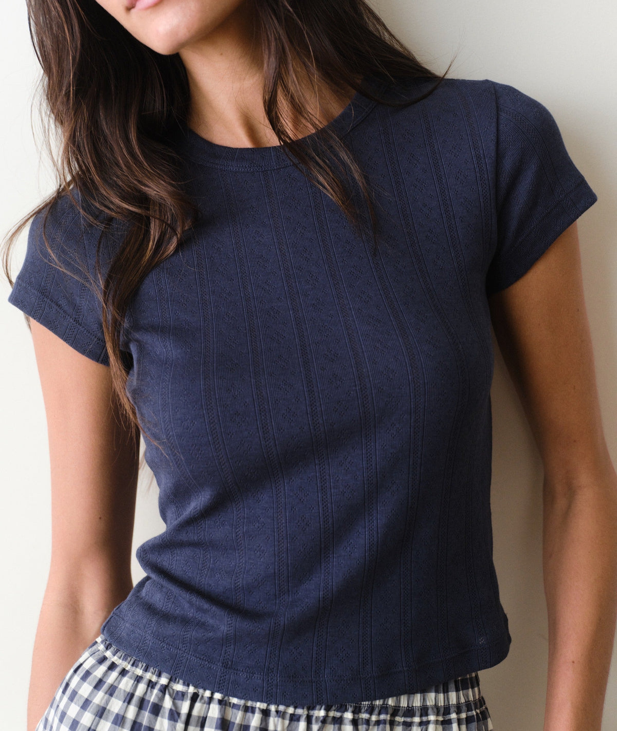 Lexi Pointelle Tee