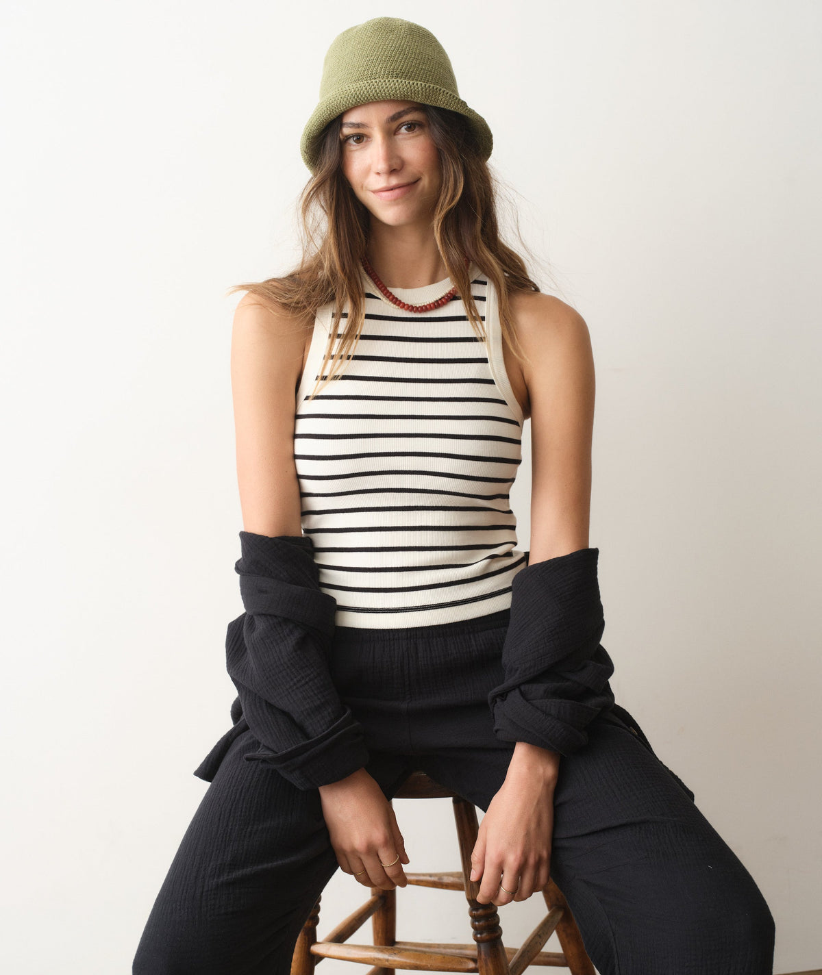Lexi Rib High Neck Tank