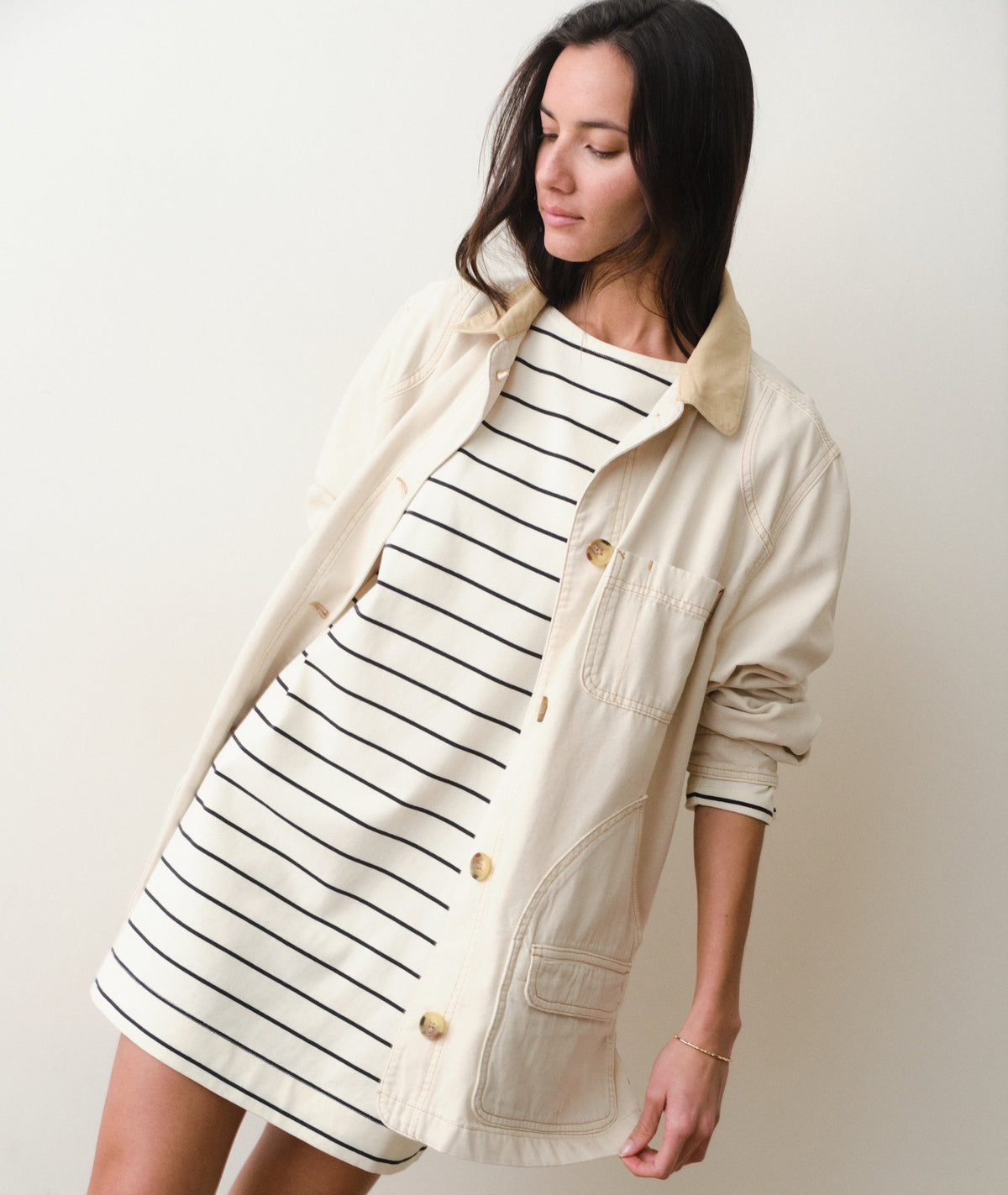 Luxe Sueded Mariner Dress