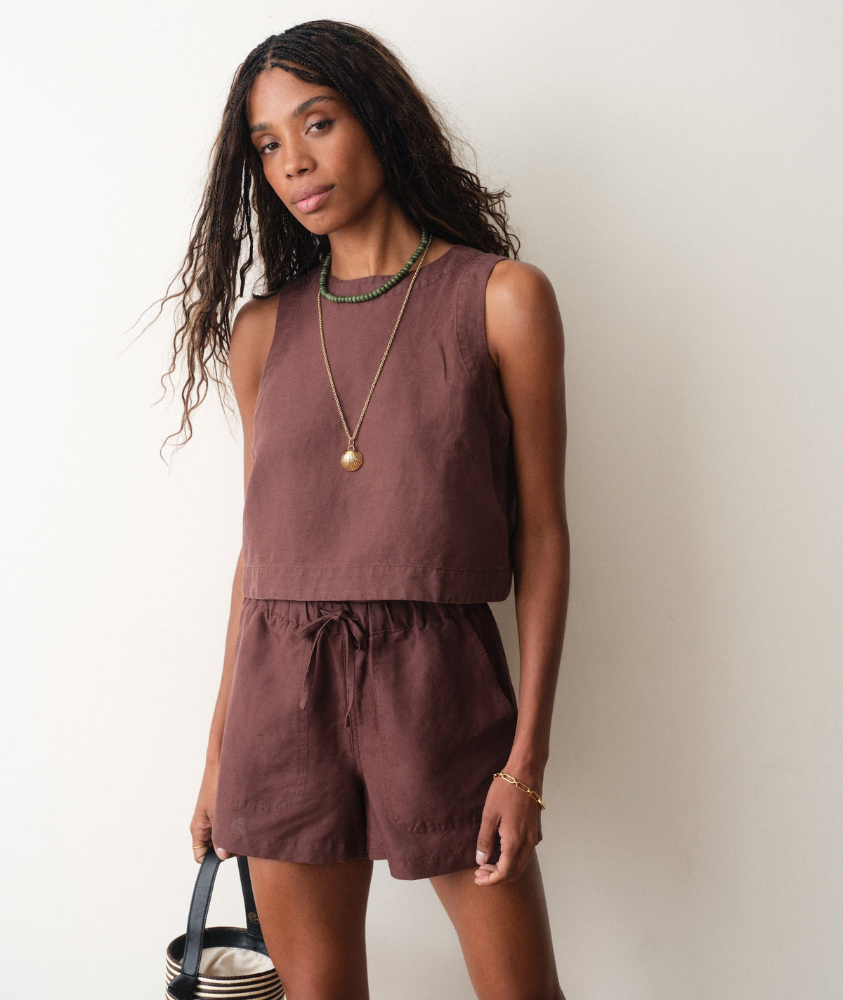 Linen Drawstring Short