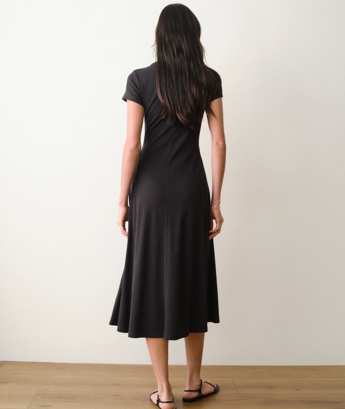 Lexi Short Sleeve Fit & Flare Midi Dress