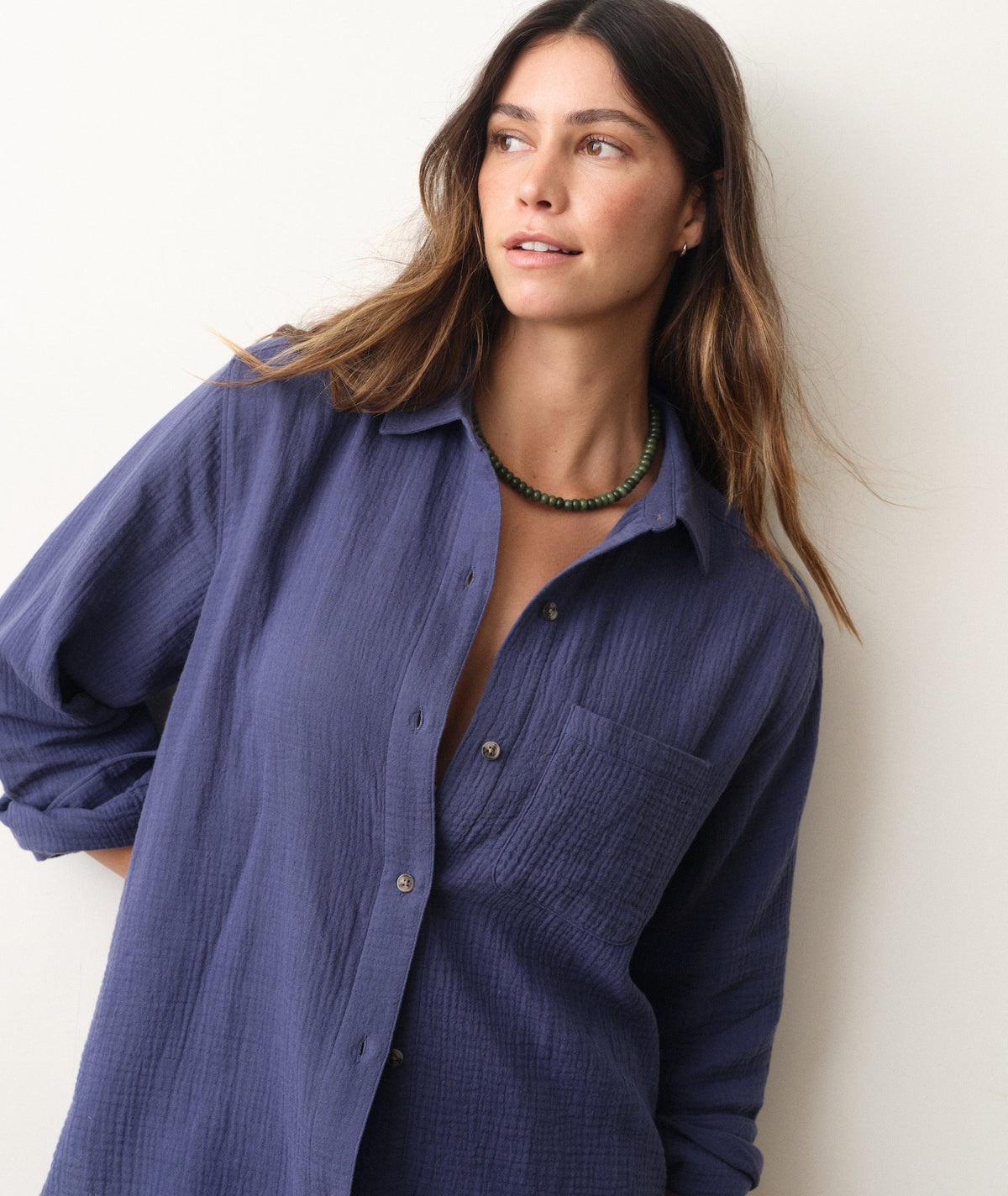 Jane Relaxed Double Cloth Shirt