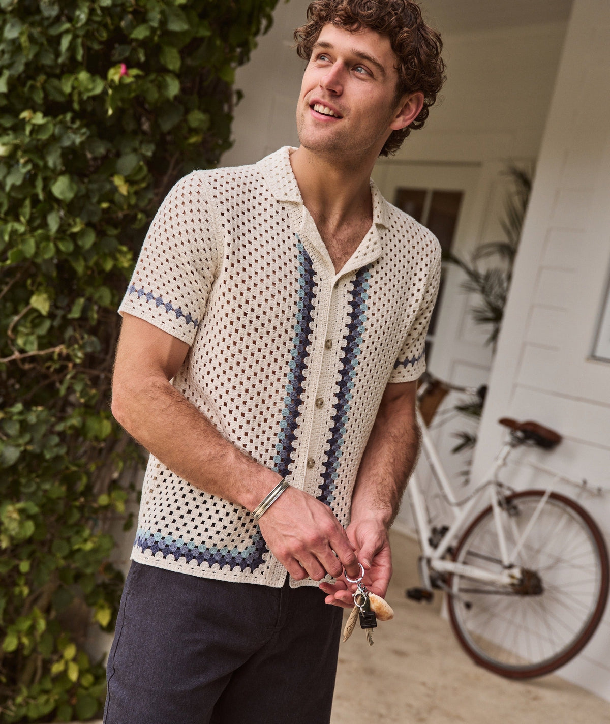 Ace Crochet Resort Shirt