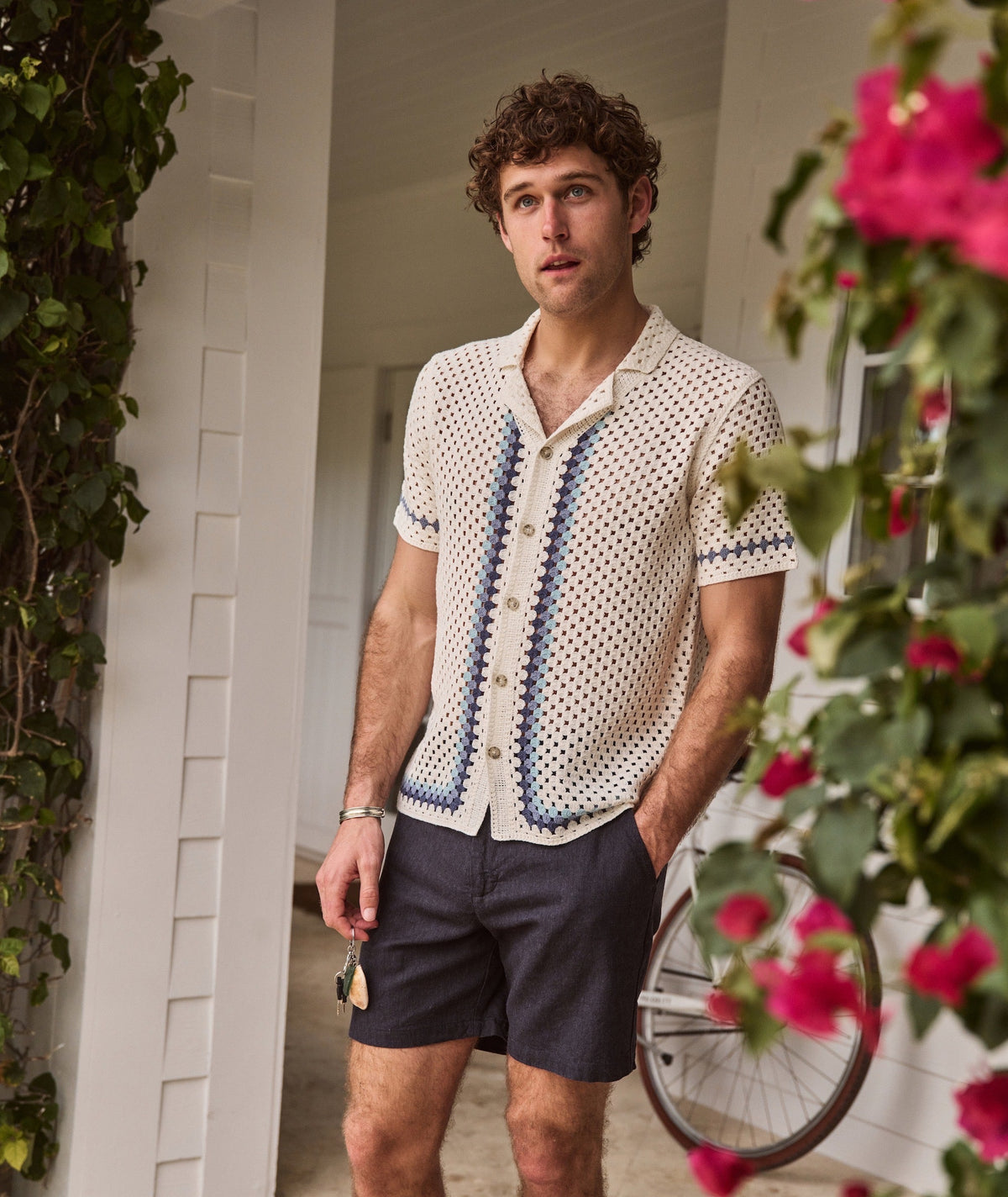 Ace Crochet Resort Shirt