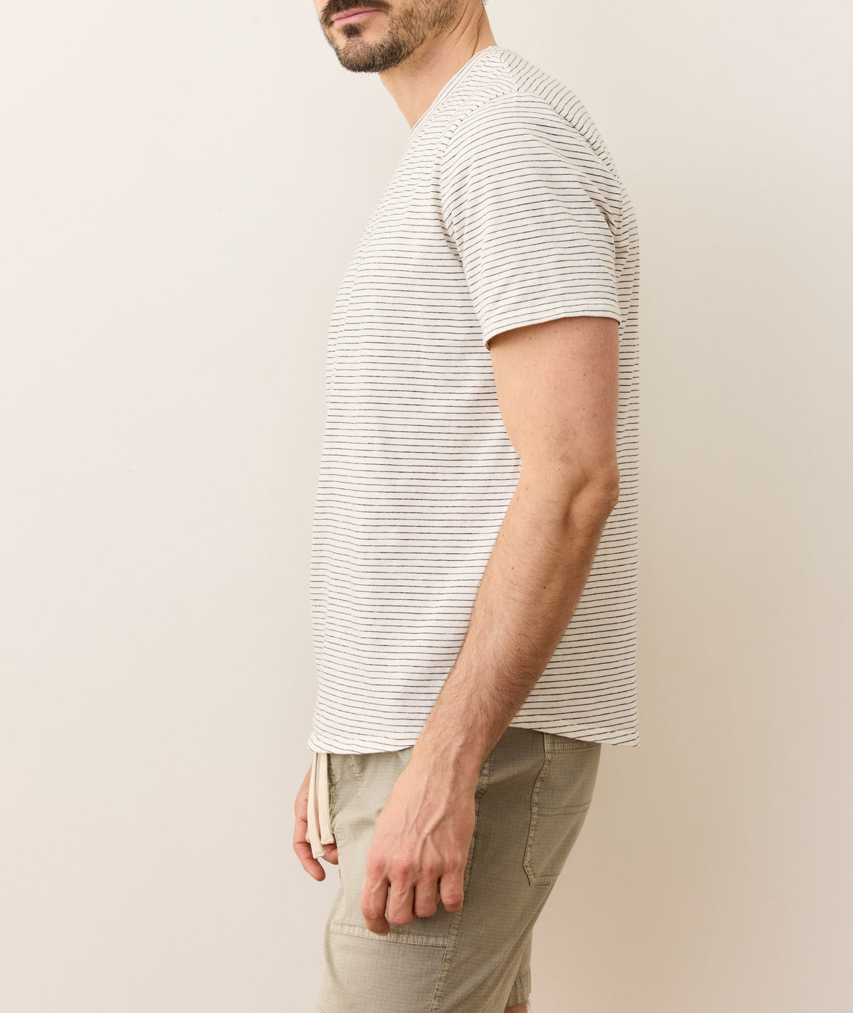 Saddle Hem Crew Tee