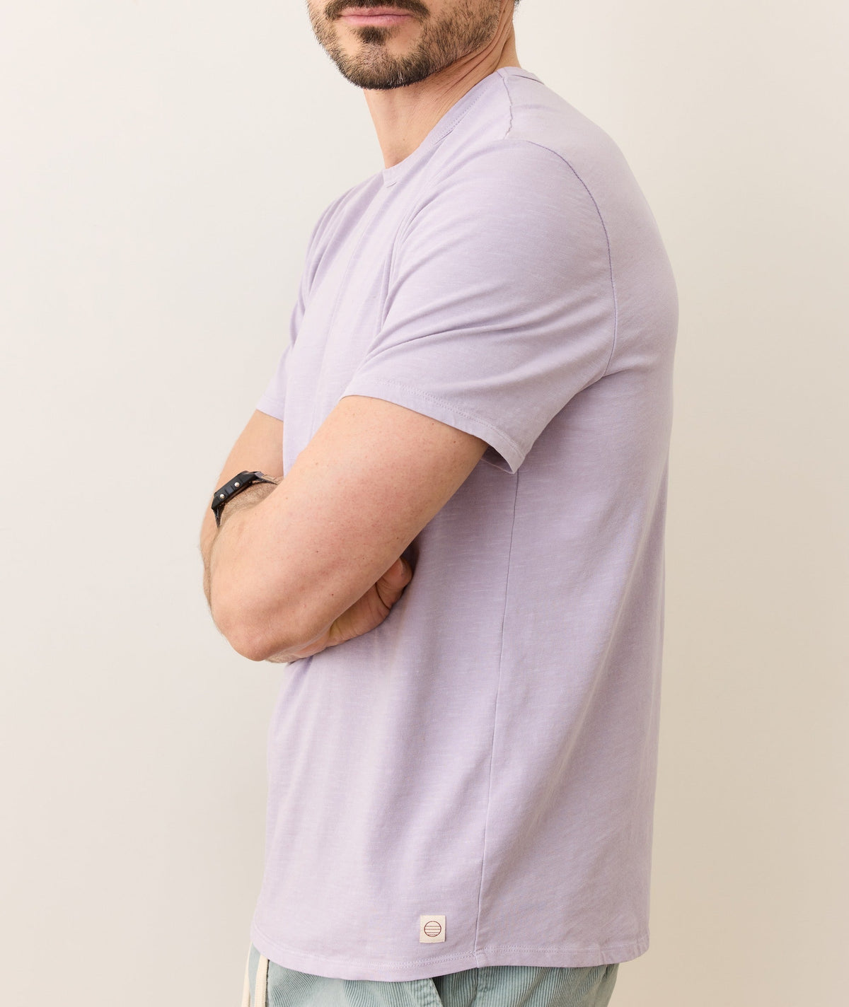 Saddle Hem Crew Tee