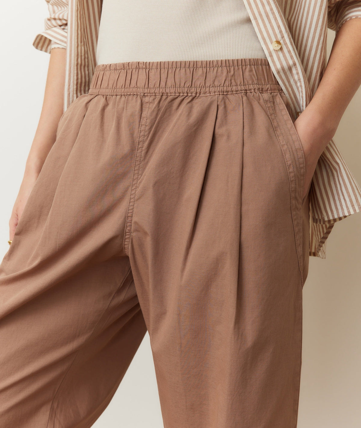 Kyra Poplin Barrel Pant