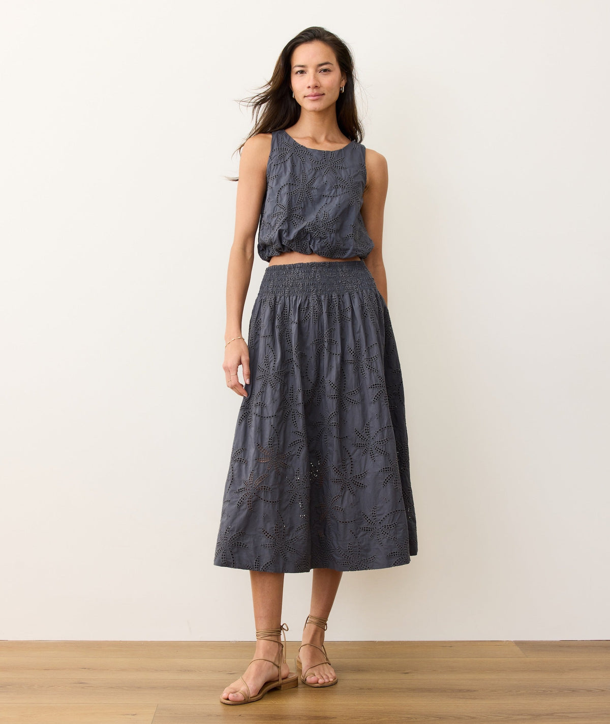 Sage Eyelet Bubble Tank