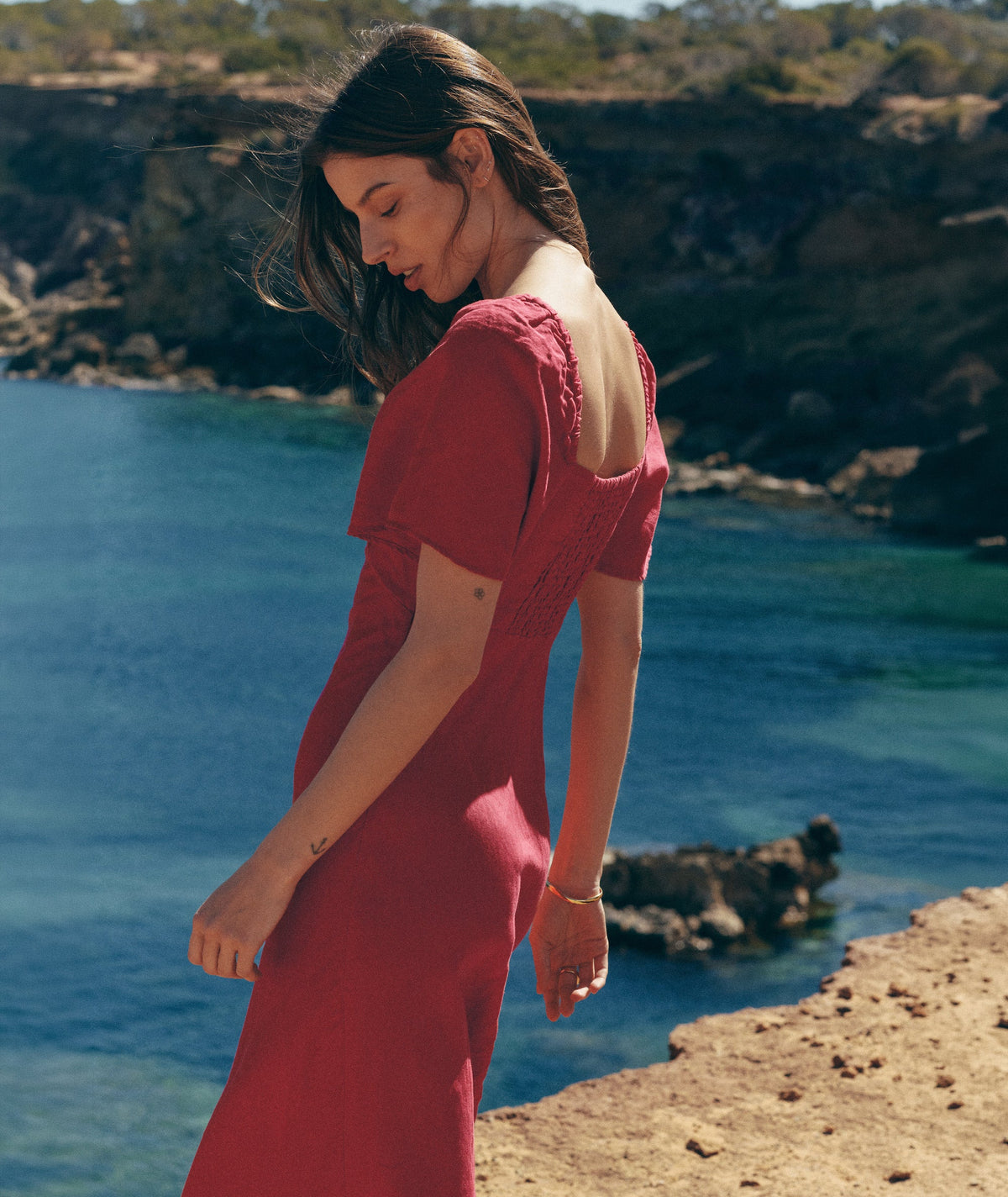 Iris Linen Midi Dress