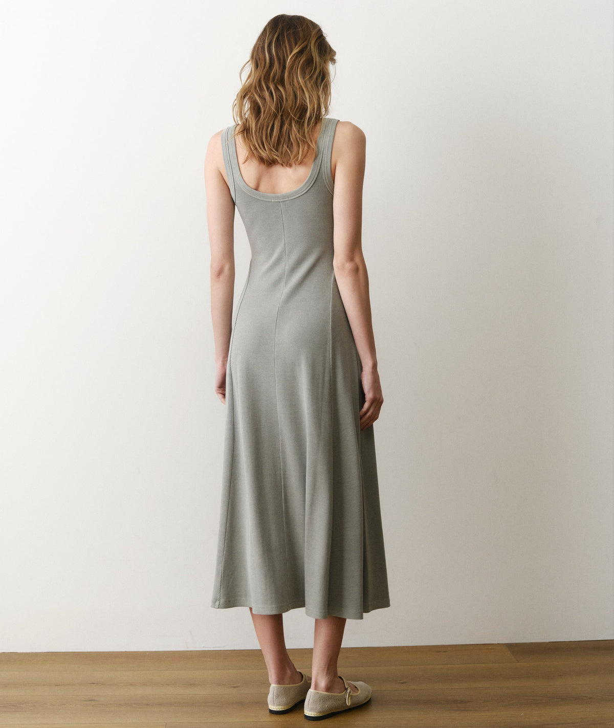 Lexi Rib Sun-In Scoop Neck Dress