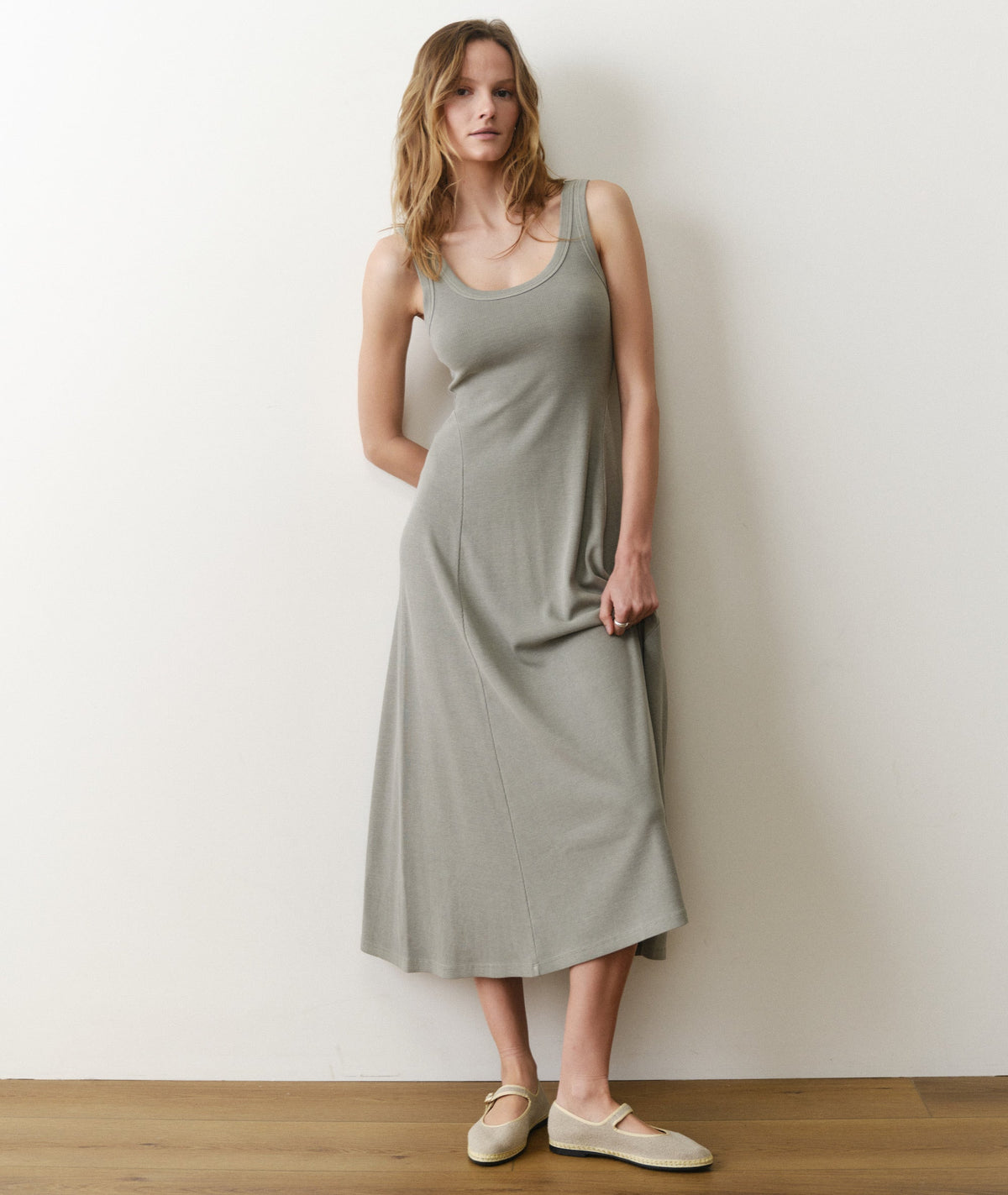 Lexi Rib Sun-In Scoop Neck Dress