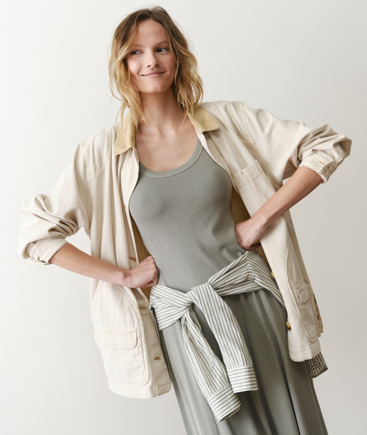Lexi Rib Sun-In Scoop Neck Dress