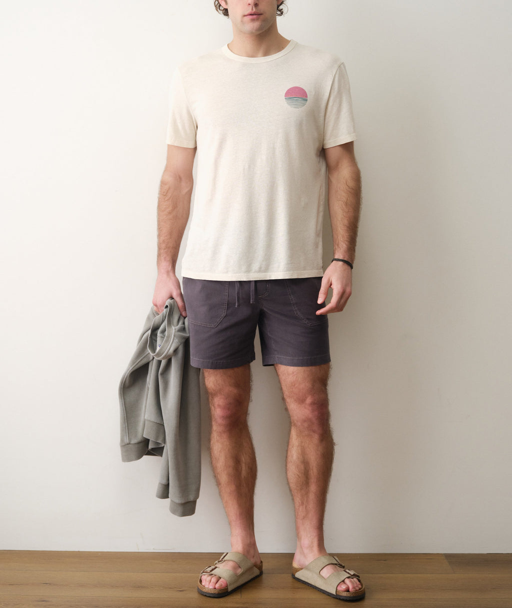 Hemp Cotton Relaxed Graphic Tee