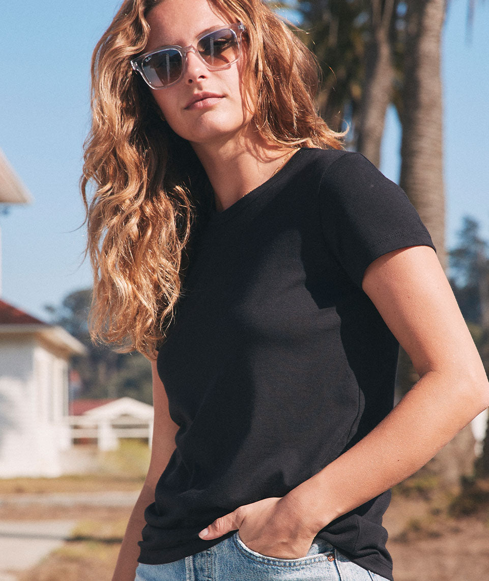 Women's Signature Crew in Black
