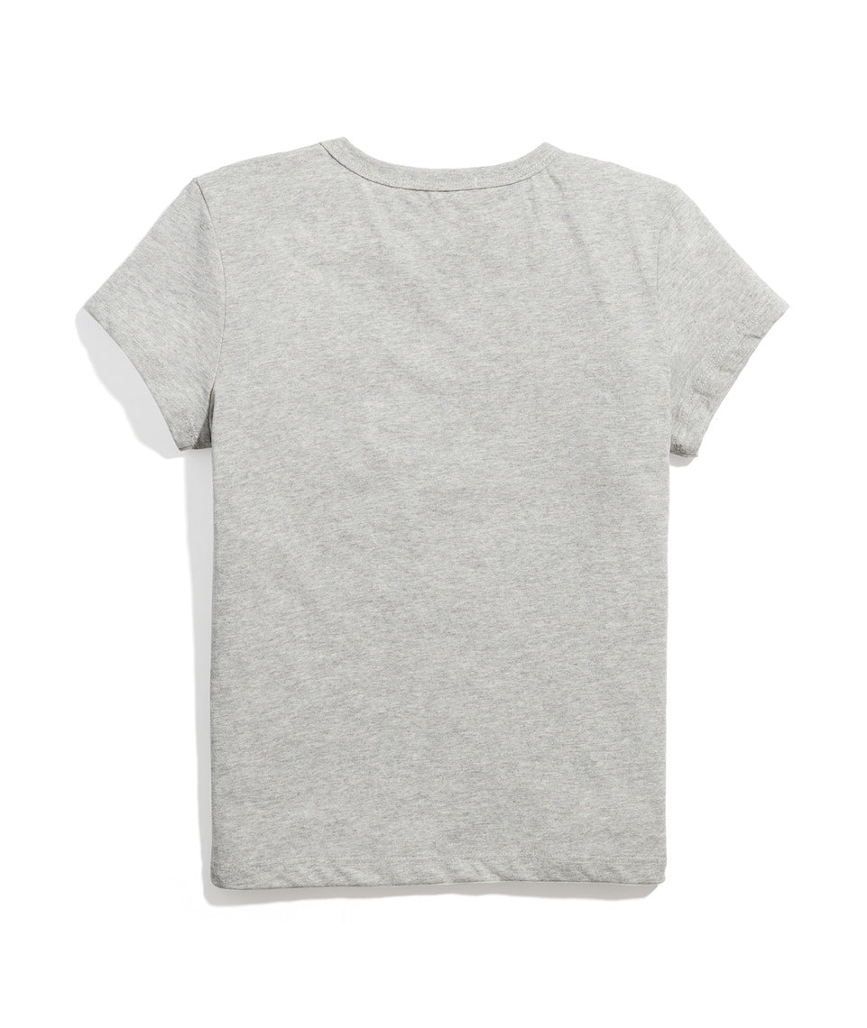 Women's Re-Spun Signature Crew in Light Heather Grey